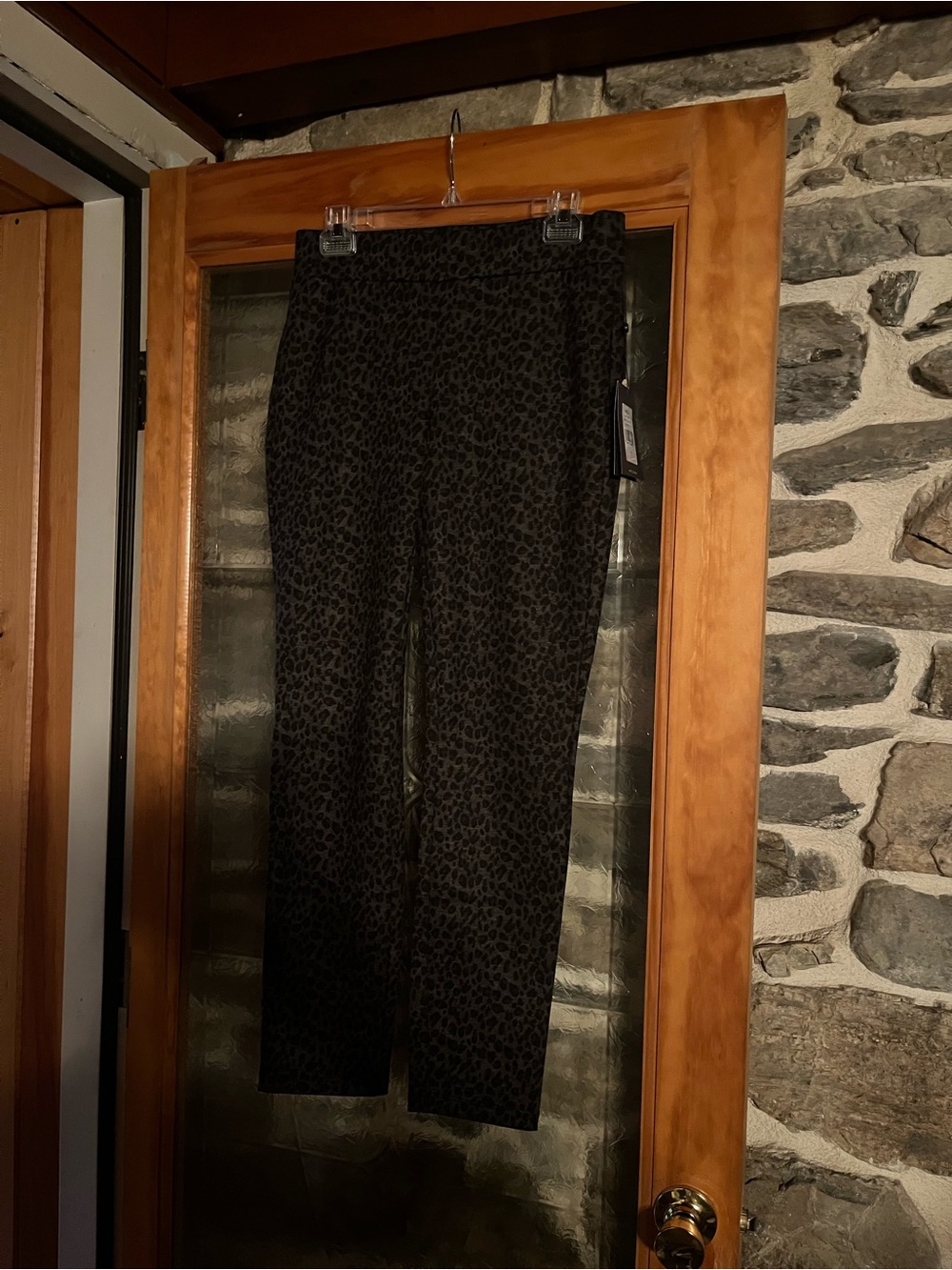 Women’s Black Leopard Print Pants